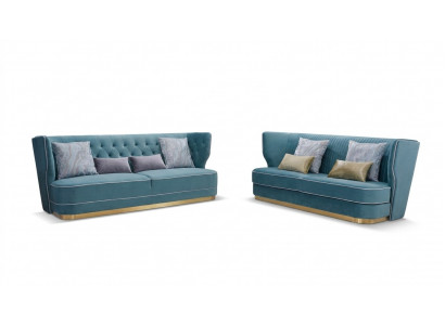 Designer Sofa Set 3+3 Seater Couch Upholstery Suite Group Metal