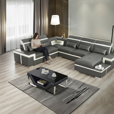 U-shaped sofas sofa couch upholstery suite living landscape design corner sofa leather new
