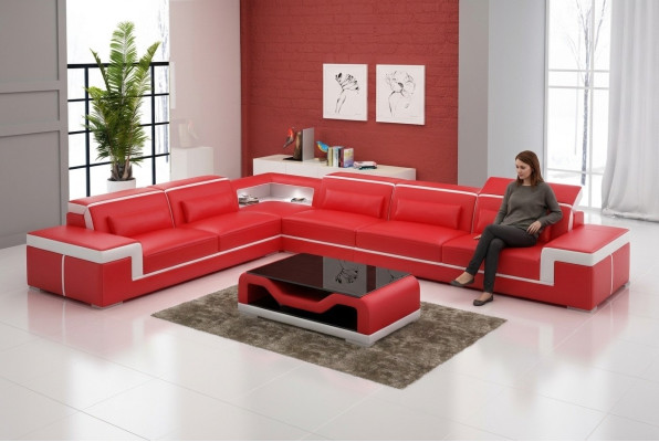 Designer sofa couch corner sofa upholstery suite living landscape L-shape