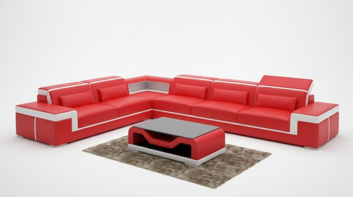 Designer sofa couch corner sofa upholstery suite living landscape L-shape