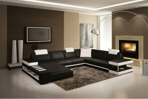 U-shape sofa couch upholstery suite living area design luxury corner sofa