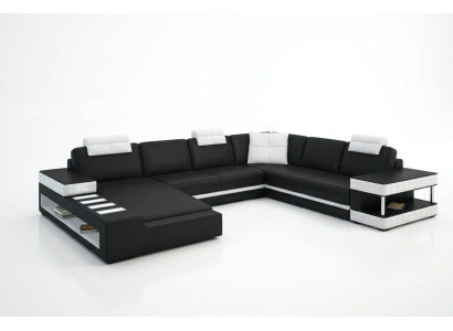 U-shape sofa couch upholstery suite living area design luxury corner sofa