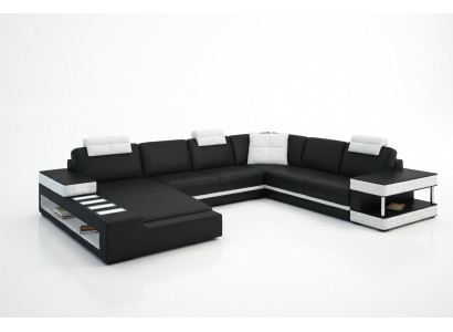 U-shape sofa couch upholstery suite living area design luxury corner sofa