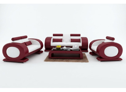 Sofa set designs sofas upholstery couches leather 3-1-1 seaters new