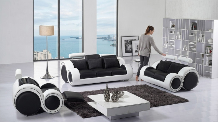 Leather sofa couch set new 3+2 seater set design modern sofa