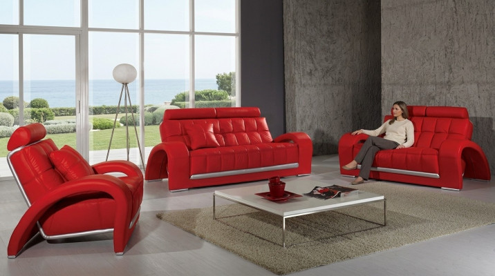Leather sofa couch suite new 3+2 seater set design modern sofa