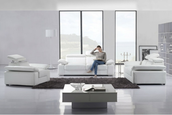 Design couches sofas upholstery leather 3+1+1 seater sofa set ensemble set