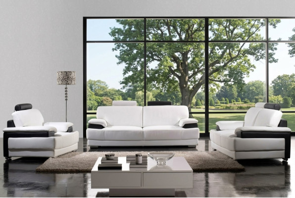 Sofa living room set leather sofa couches seating set sofa upholstery couch 3-piece armchair