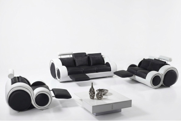 Sofa suite 3+2+1 with relax function seating sofa couch sets leather sofas
