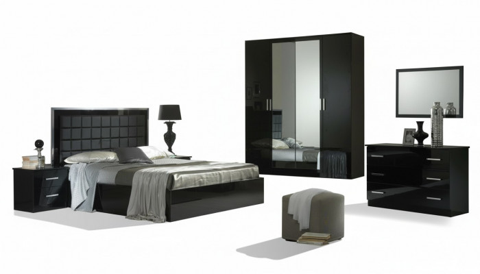 Design Bedroom 6-piece Bedroom Complete Set Bed Nightstand Dresser New