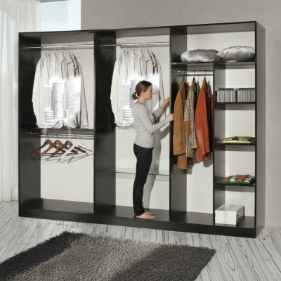 Classic modern style wardrobe closet wood wardrobe cabinets furniture new