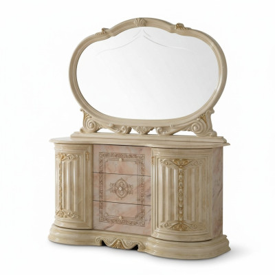 Mirror dresser cabinet dressers sideboard bedroom set wood modern style new