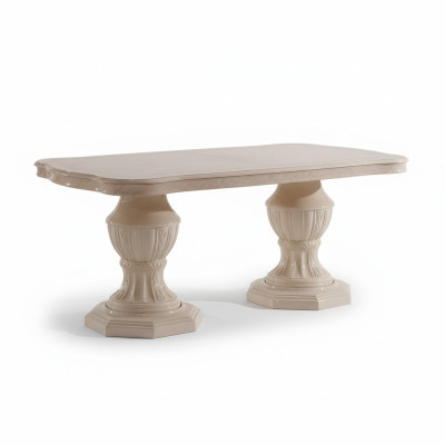 Luxurious oval dining table: Exclusive designer furniture made from Italian wood