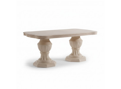 Luxurious oval dining table: Exclusive designer furniture made from Italian wood