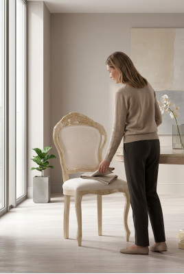 Luxury 1x Chair Dining Chair Kitchen Chairs Living Room Chair Upholstered Chair Chairs