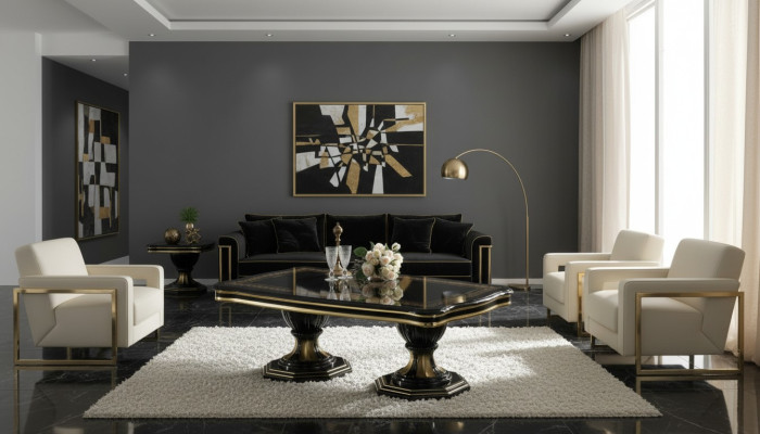 Luxury design couch table coffee side tables living room Italian furniture