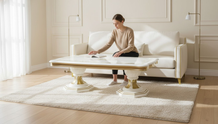 Coffee table design Italy furniture table living room tables 130x70cm high-gloss new