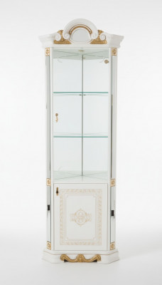 Luxury Window Display Corner Glass Cabinet Modern Furniture Shelf Classic ITALY