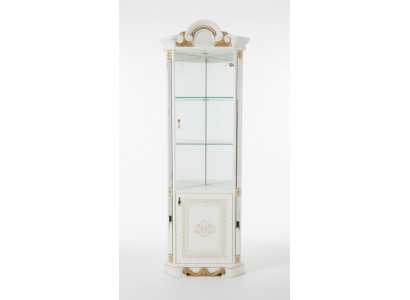 Luxury Window Display Corner Glass Cabinet Modern Furniture Shelf Classic ITALY