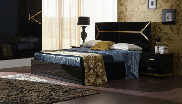 Classic style beds leather double hotel bed modern bedroom furniture wood