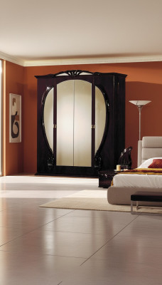 Luxury wardrobe designer high-gloss wardrobes furniture living wood new