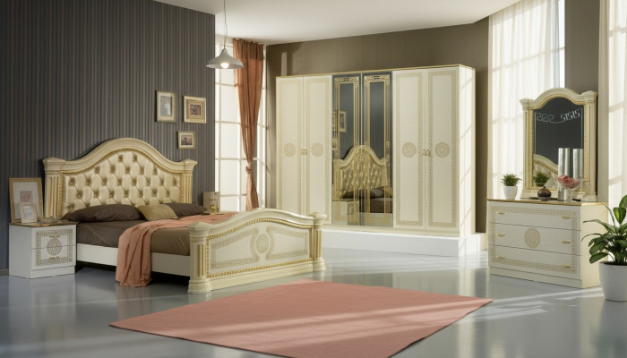 Wardrobe Bedroom Closet Style Classic Cabinets Baroque Rococo New