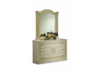Mirror Dresser Cabinet Dressers Bedroom Set Wood Classic Style 2-piece.