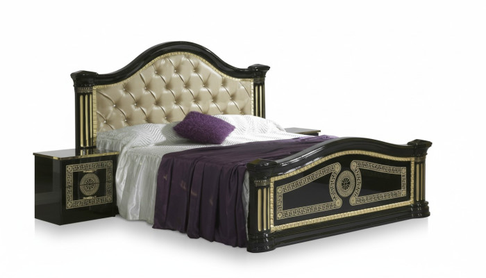 Chesterfield Bett Leather Bed Upholstered Bed Bedroom Double Bed Beds 180x200cm