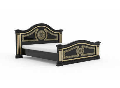 Bed Pillow Design Luxury Wood Double Hotel Beds Matrimonial Sleep Room Textile Gold