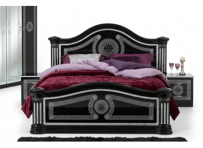 Bed 2x Nightstands 3-piece. Italian Furniture Bedroom Beds Wood New Set