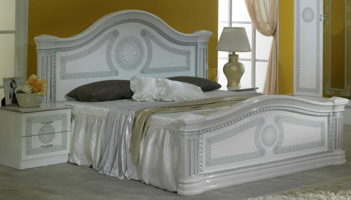 Designer bed bedroom classic beds wood hotel luxury upholstery seating new