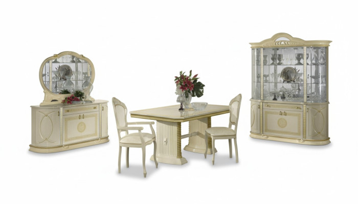 Dining room set showcase dining table suite table group 4-piece set complete baroque