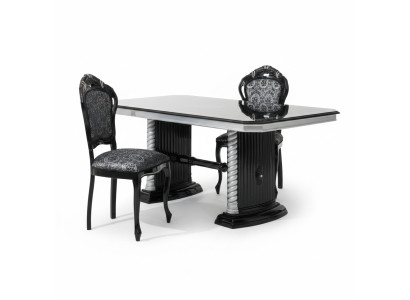 Classic dining table, living room tables, Italian furniture, wooden table 185/230cm