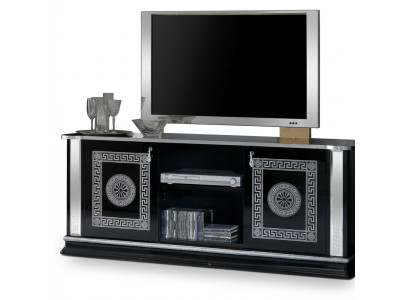 Black TV Table RTV Cabinet Lowboard Furniture TV Stand Design Television Cabinet