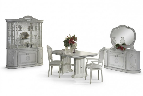 Mirror, sideboard, dining table, display cabinet, upholstery suite, kitchen, living room, dining room