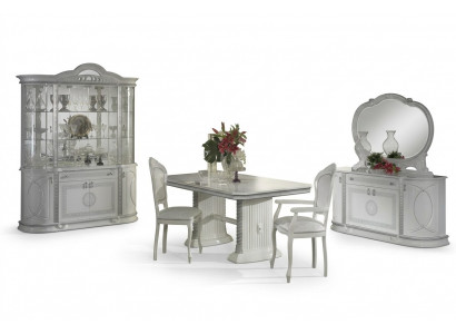 Mirror, sideboard, dining table, display cabinet, upholstery suite, kitchen, living room, dining room