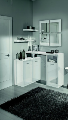 Hallway wardrobe console chest of drawers table entrance console tables wall high gloss new