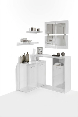 Hallway wardrobe console chest of drawers table entrance console tables wall high gloss new