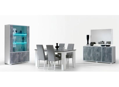 Modern dining table made of wood, 160x90cm, dining room, made in Italy, new design