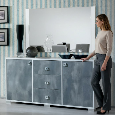 Modern dressers 2-piece set style: Modern dresser + mirror Italian furniture
