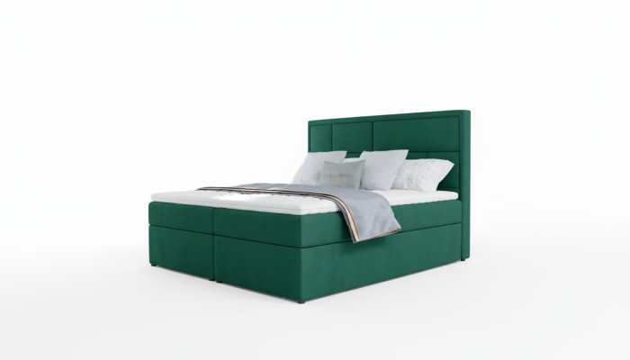 Luxury velvet bed, 180x215, classic bedroom, Italian furniture.