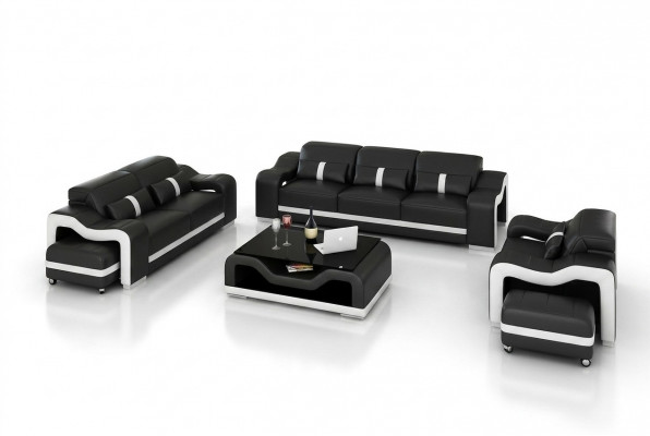 Sofa set 311 seaters set design sofas upholstered couches relax leather