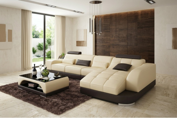 Corner sofa L-shaped fabric couch living landscape set design modern sofa
