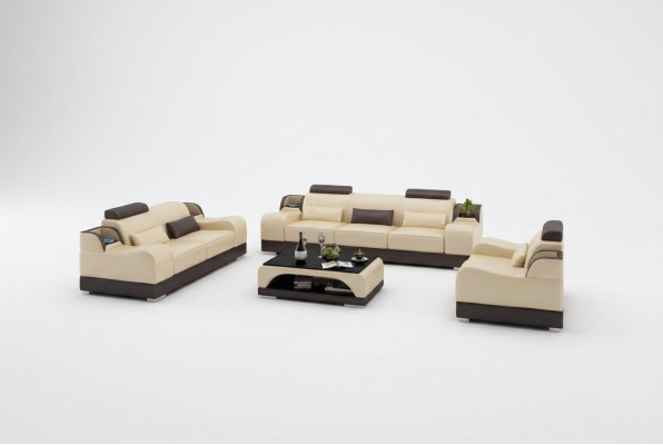 Modern sofa set couch sofa sets group 3+1+1 seater leather sofa