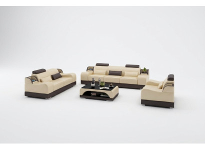Modern sofa set couch sofa sets group 3+1+1 seater leather sofa