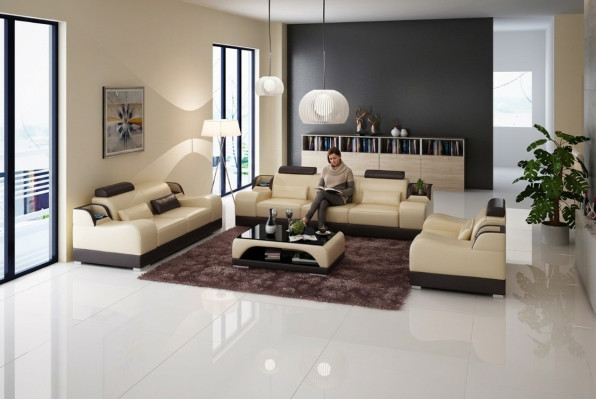 Designer sofa set 321 seater sofa couch leather suite upholstery set