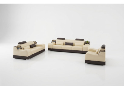 Designer sofa set 321 seater sofa couch leather suite upholstery set