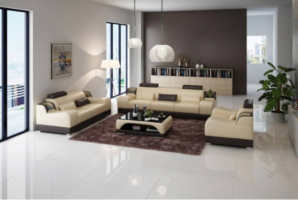 Design couch upholstery sofas leather modern sofa set 3-seater three-seater