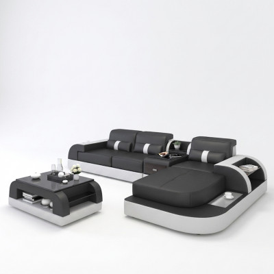 Corner sofa L shape living landscape sofa couch upholstered corner suite leather