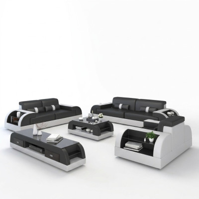 Sofa set upholstery 3-2-1 seat set design sofas couches leather modern